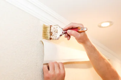 Pose de papier peint au Rousset-Marizy — revêtements muraux et toiles de verre
